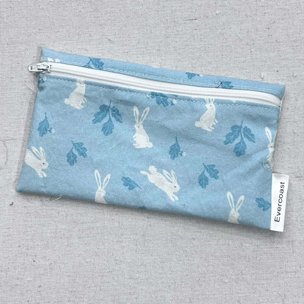Bunnies on Blue Reusable Snack Bag