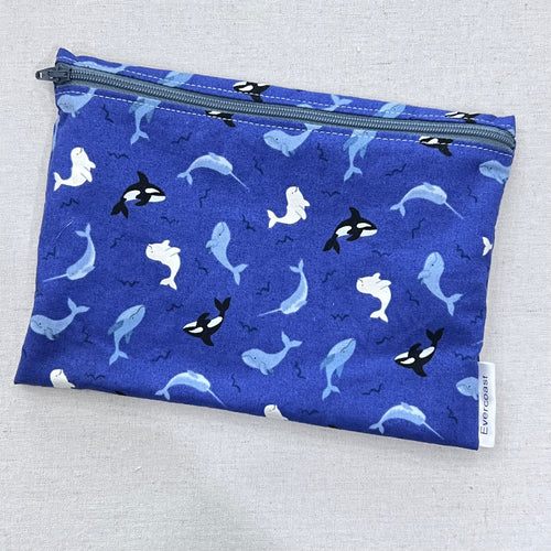 Tossed Orca XL Bag/Makeup Bag