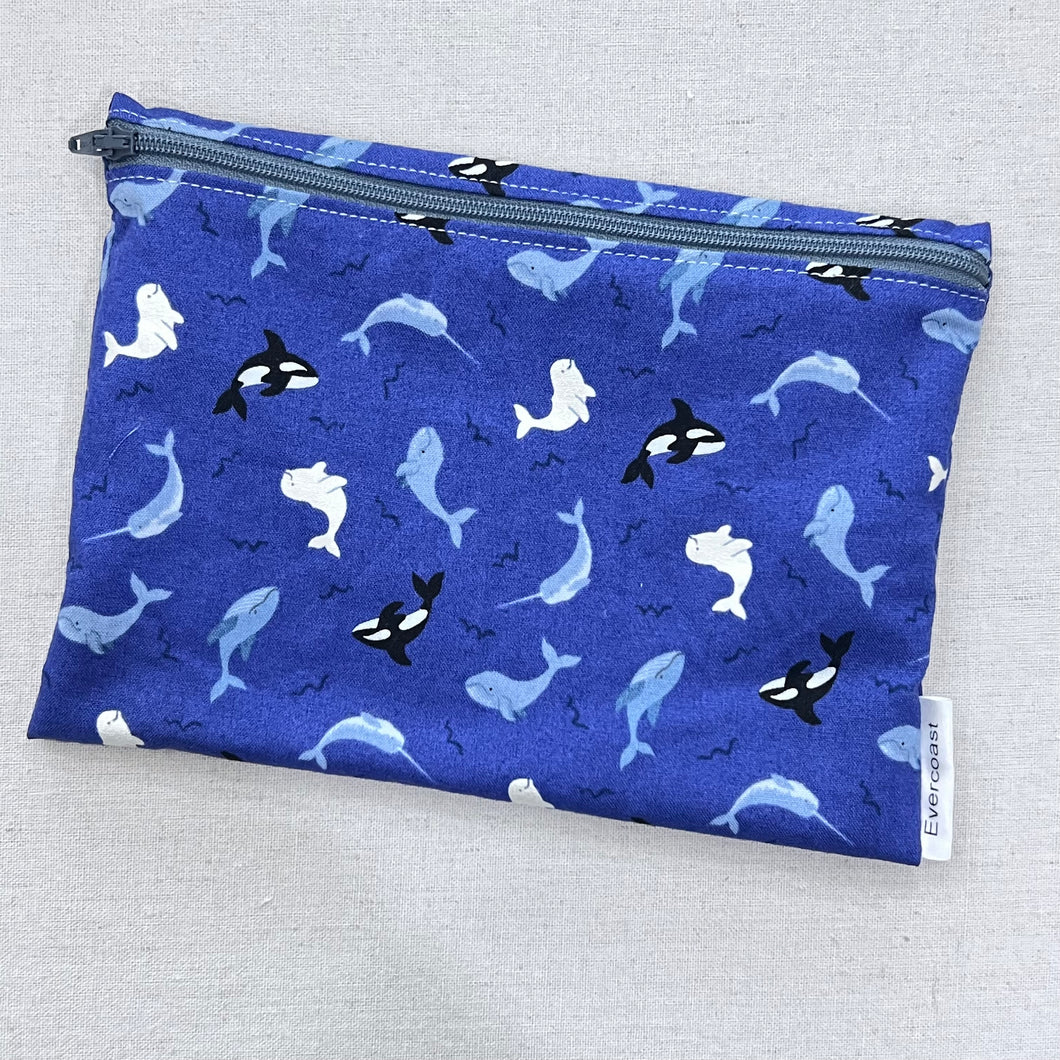 Tossed Orca XL Bag/Makeup Bag