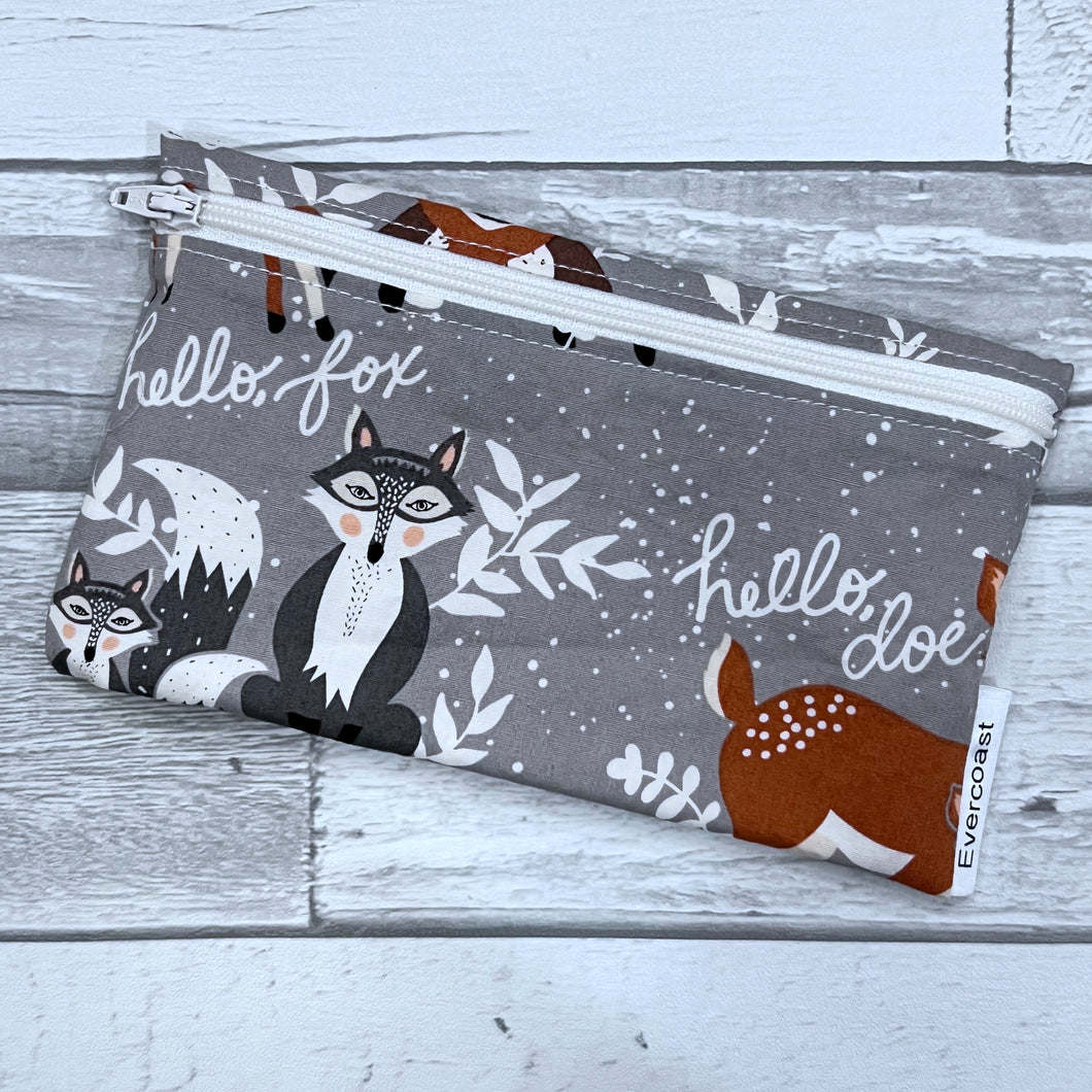 Hello Fox Reusable Snack Bag
