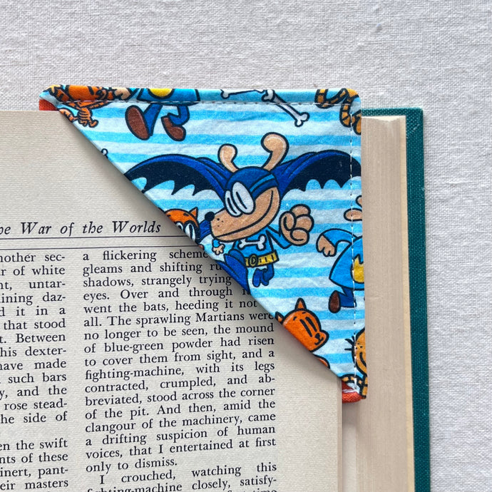 Large Dog and Cat Comic Corner Bookmark