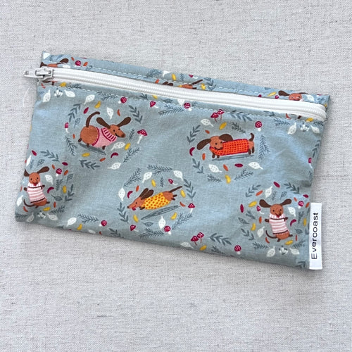 Autumn Daschunds Reusable Snack Bag