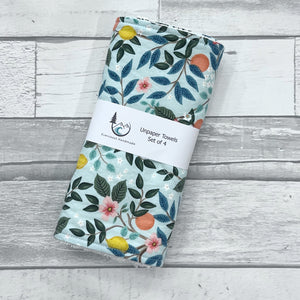 Citrus Floral Unpaper Towels - Set of 4