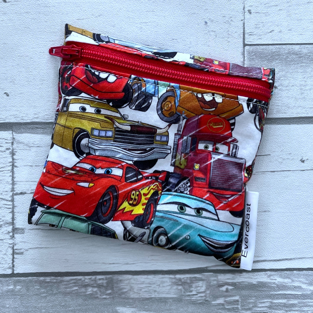 Sketchy Cars Reusable Mini Snack Bag