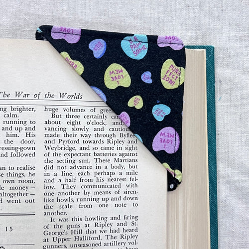 Pawsome Candy Hearts Corner Bookmark
