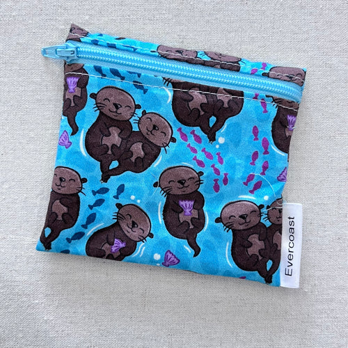 Otter Pairs Reusable Mini Snack Bag
