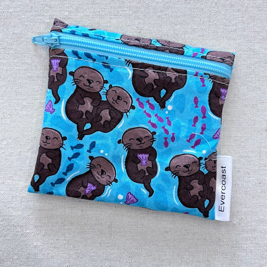 Otter Pairs Reusable Mini Snack Bag