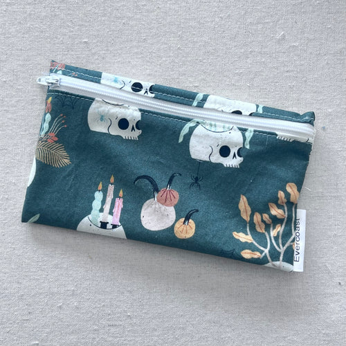 Spooky Skulls Reusable Snack Bag