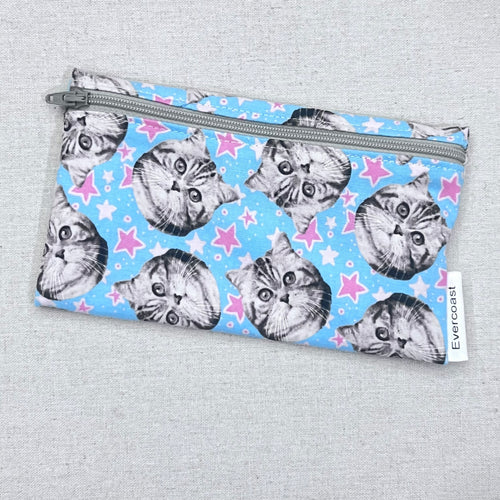 Cat Stars Reusable Snack Bag