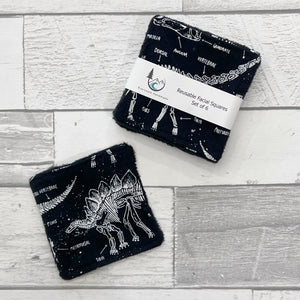 Glow Dino Skeleton Reusable Facial Squares