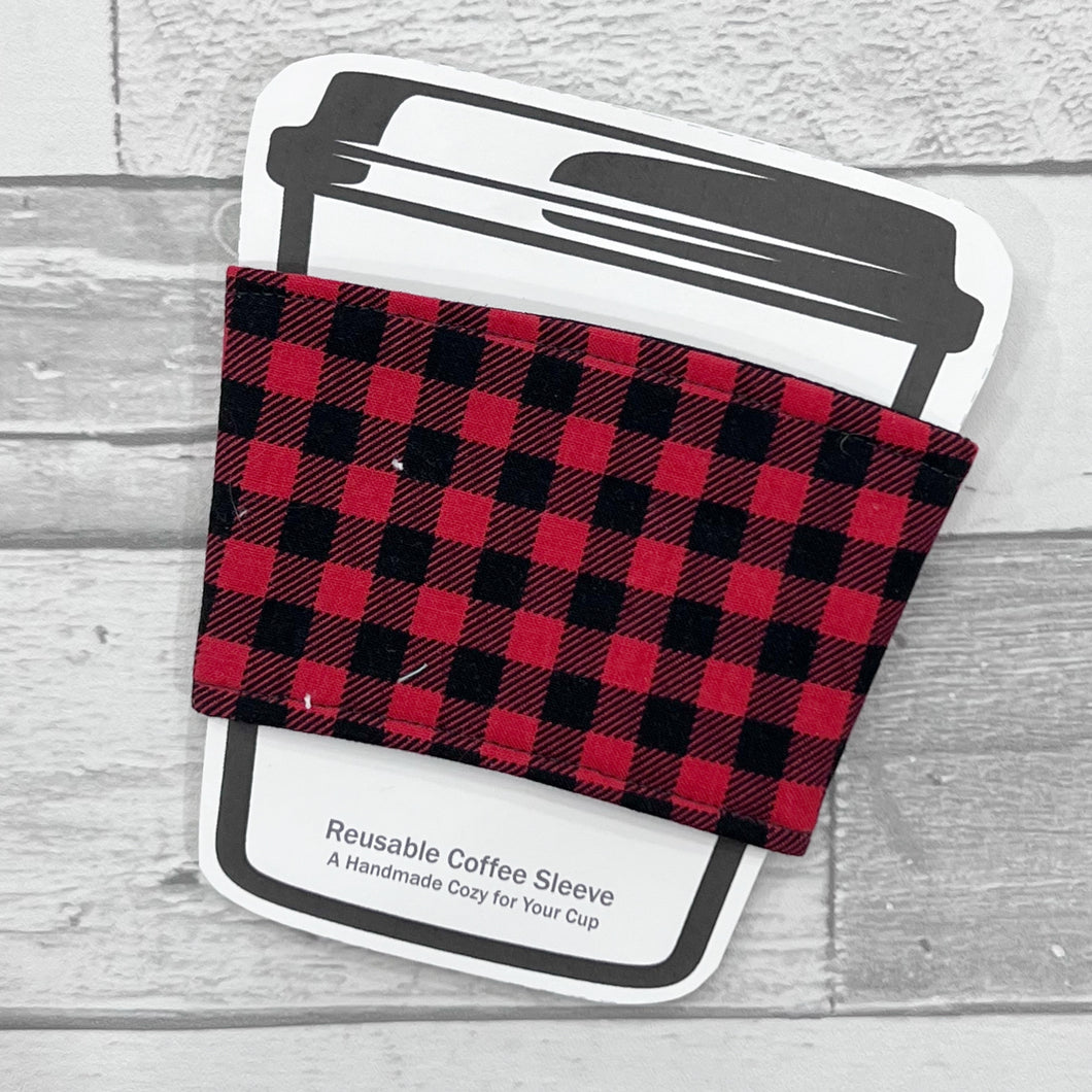 Buffalo Plaid Reusable Coffee Sleeve