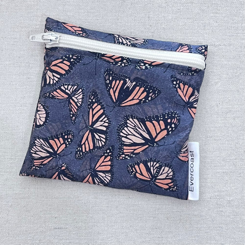 Butterflies on Slate Reusable Mini Snack Bag