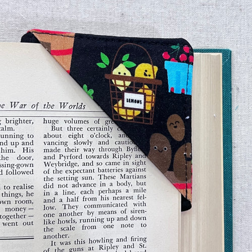 Smiling Veggie Bins Corner Bookmark