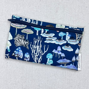 Blue Mushroom Reusable Snack Bag