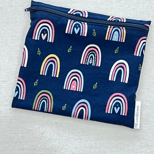 Navy Rainbows Reusable Sandwich Bag
