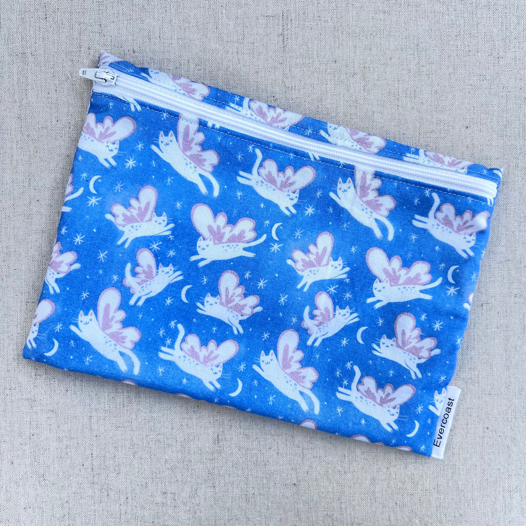 Fairy Cat XL Bag/Makeup Bag