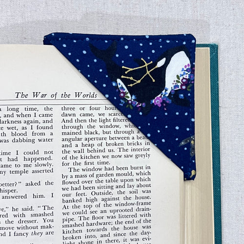 Cosmic Whale Corner Bookmark