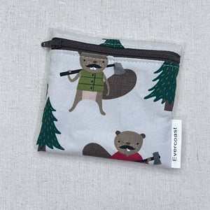 Lumberjack Beaver Reusable Mini Snack Bag
