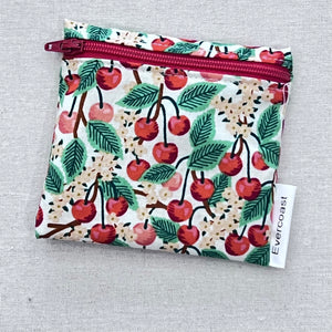 Cherry Blossom on Cream Reusable Mini Snack Bag