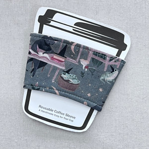 Witchy Cat Reusable Coffee Sleeve