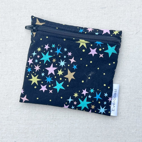Stars on Black Reusable Mini Snack Bag
