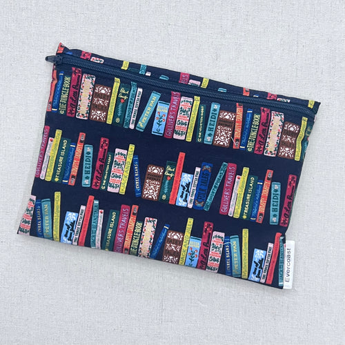 Bookshelf on Navy Bag/Multipurpose Bag