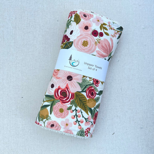 Rose Garden Party Unpaper Towels - Set of 4
