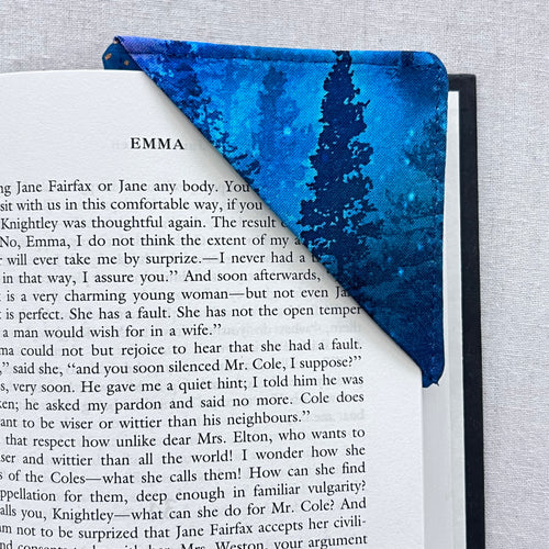 Northern Lights Forest Corner Bookmark