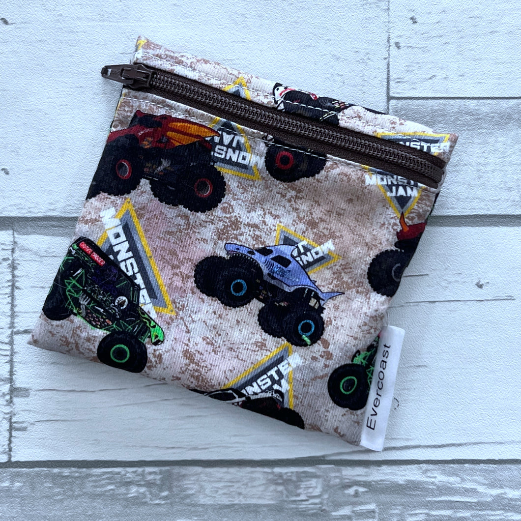 Monster Truck Reusable Mini Snack Bag