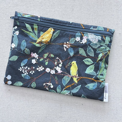 Birds on Charcoal XL Bag/Multipurpose Bag