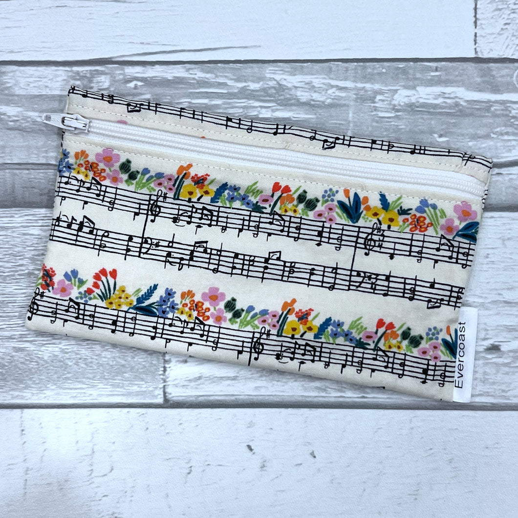 Floral Music Reusable Snack Bag