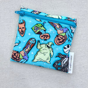 Turquoise NBC Reusable Mini Snack Bag