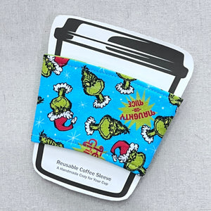 Feeling Grinchy Reusable Coffee Sleeve