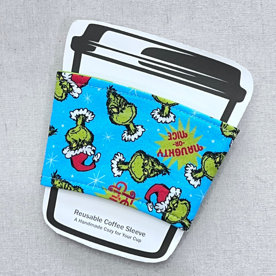 Feeling Grinchy Reusable Coffee Sleeve