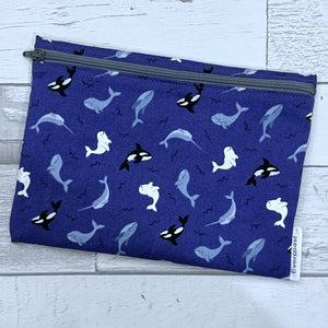 Tossed Orca XL Bag/Makeup Bag
