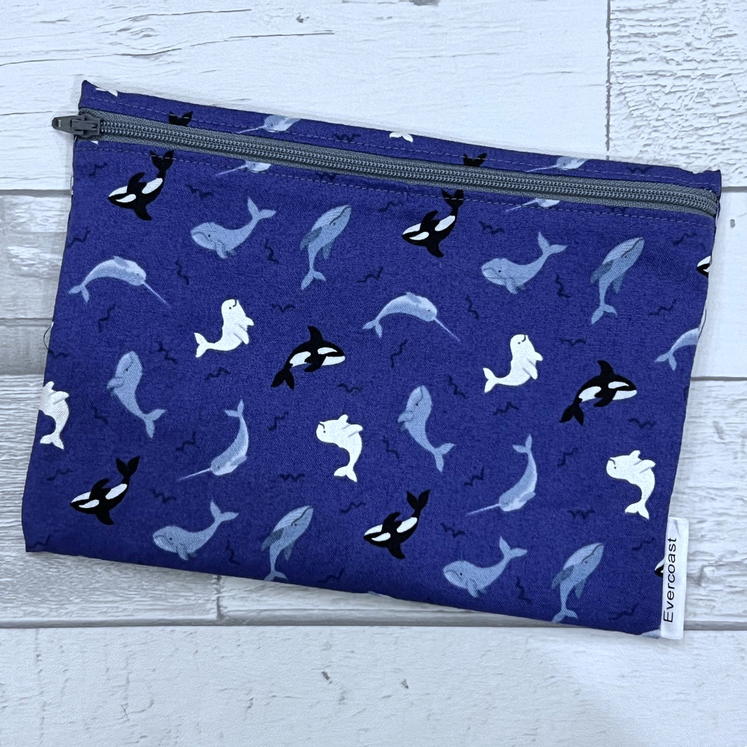 Tossed Orca XL Bag/Makeup Bag