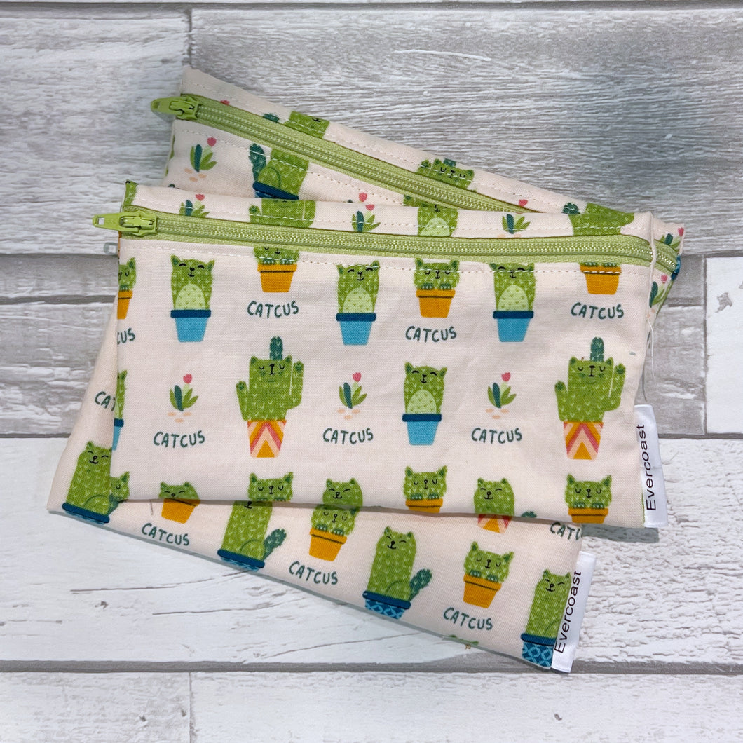 Catcus Reusable Snack Bag Set