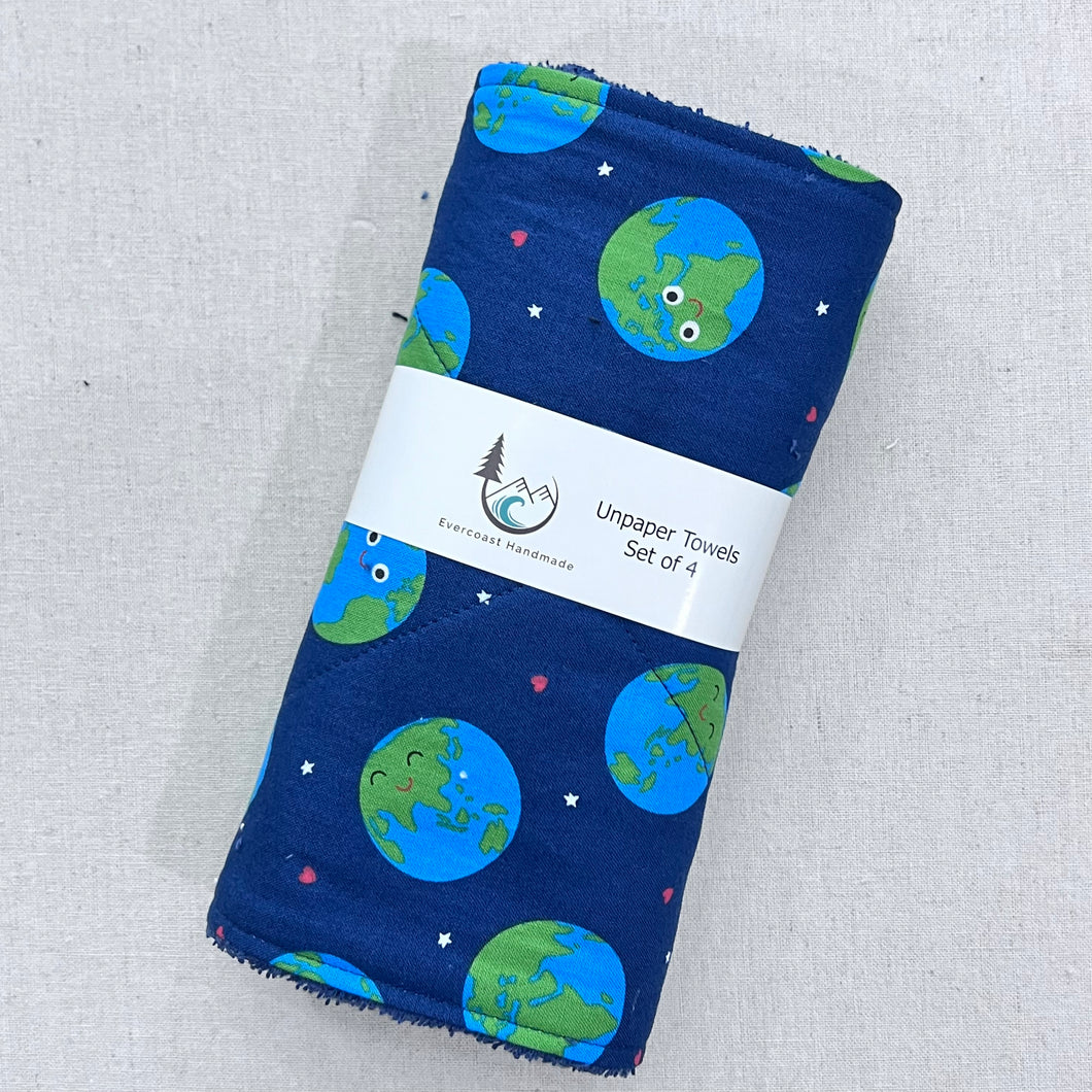 Smiling Earth Unpaper Towels - Set of 4