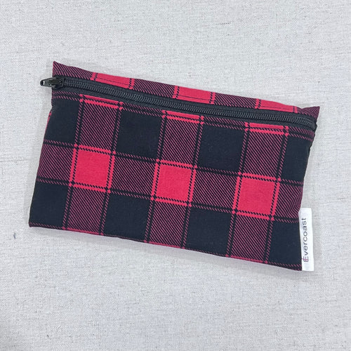 Large Plaid Reusable Snack Bag