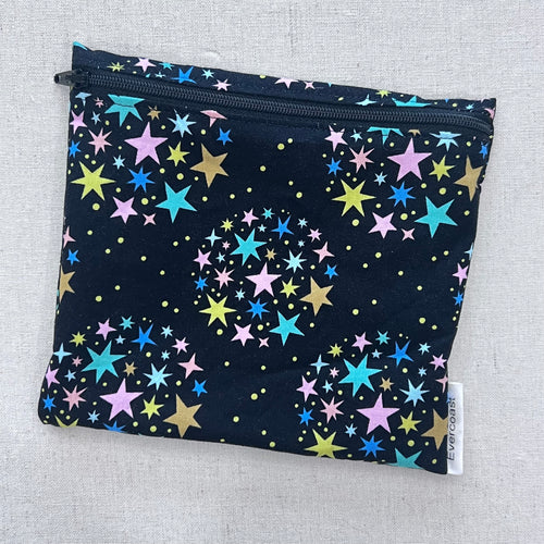 Stars on Black Reusable Sandwich Bag