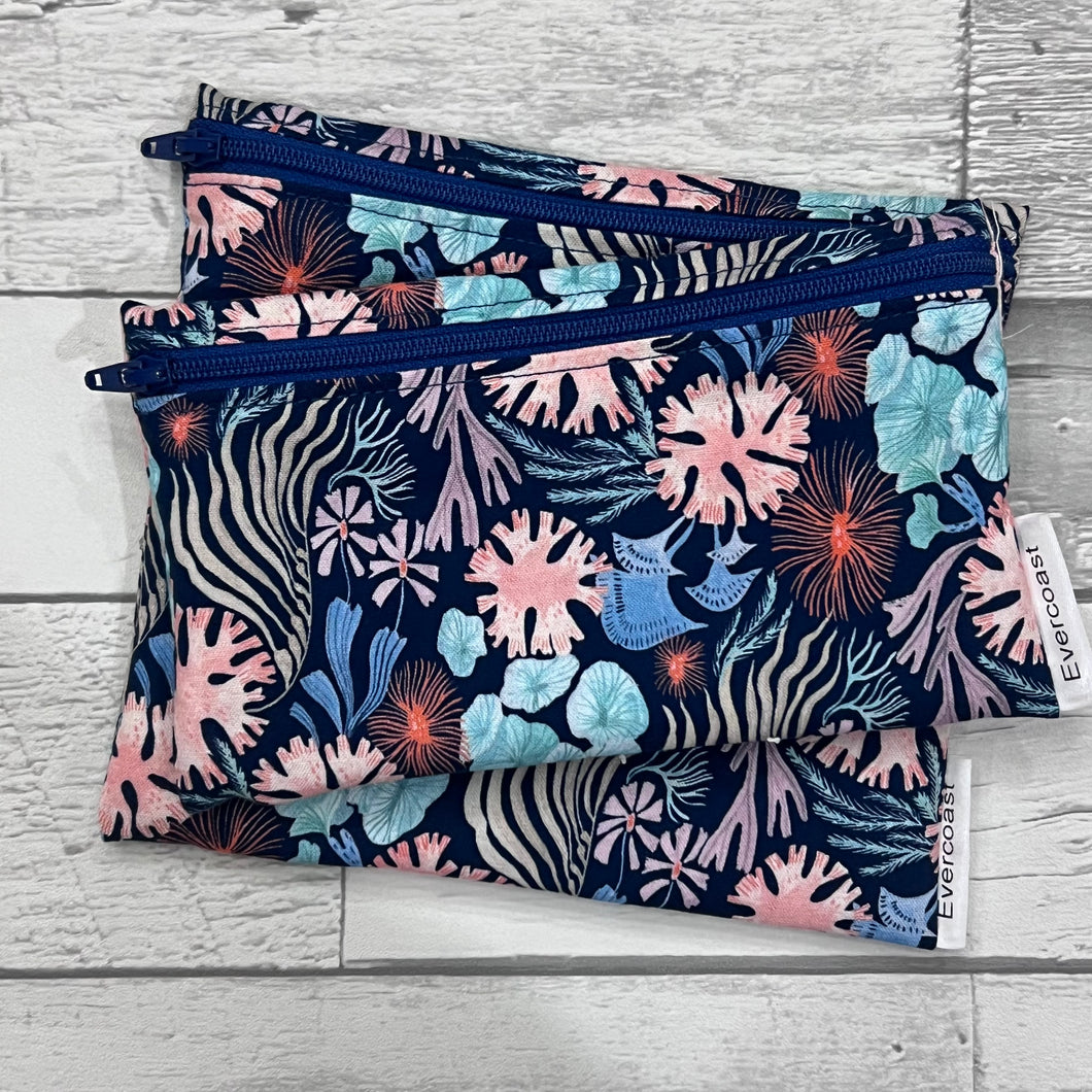 Blue Coral Reusable Snack Bag Set