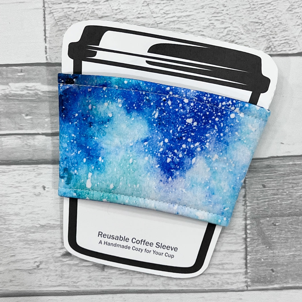 Blue Galaxy Reusable Coffee Sleeve