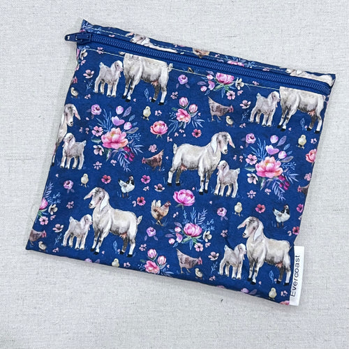 Floral Goat Reusable Sandwich Bag