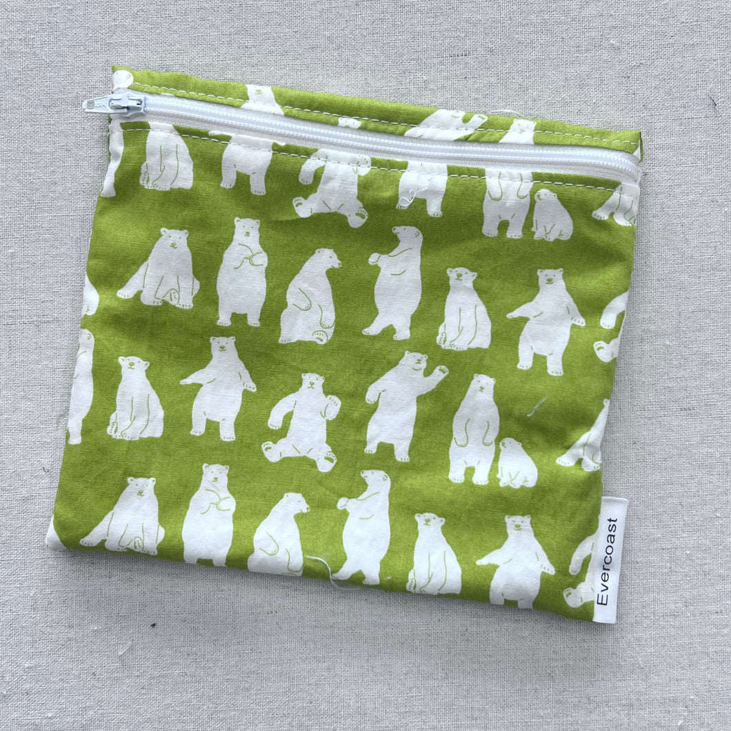 Bears on Lime Reusable Sandwich Bag