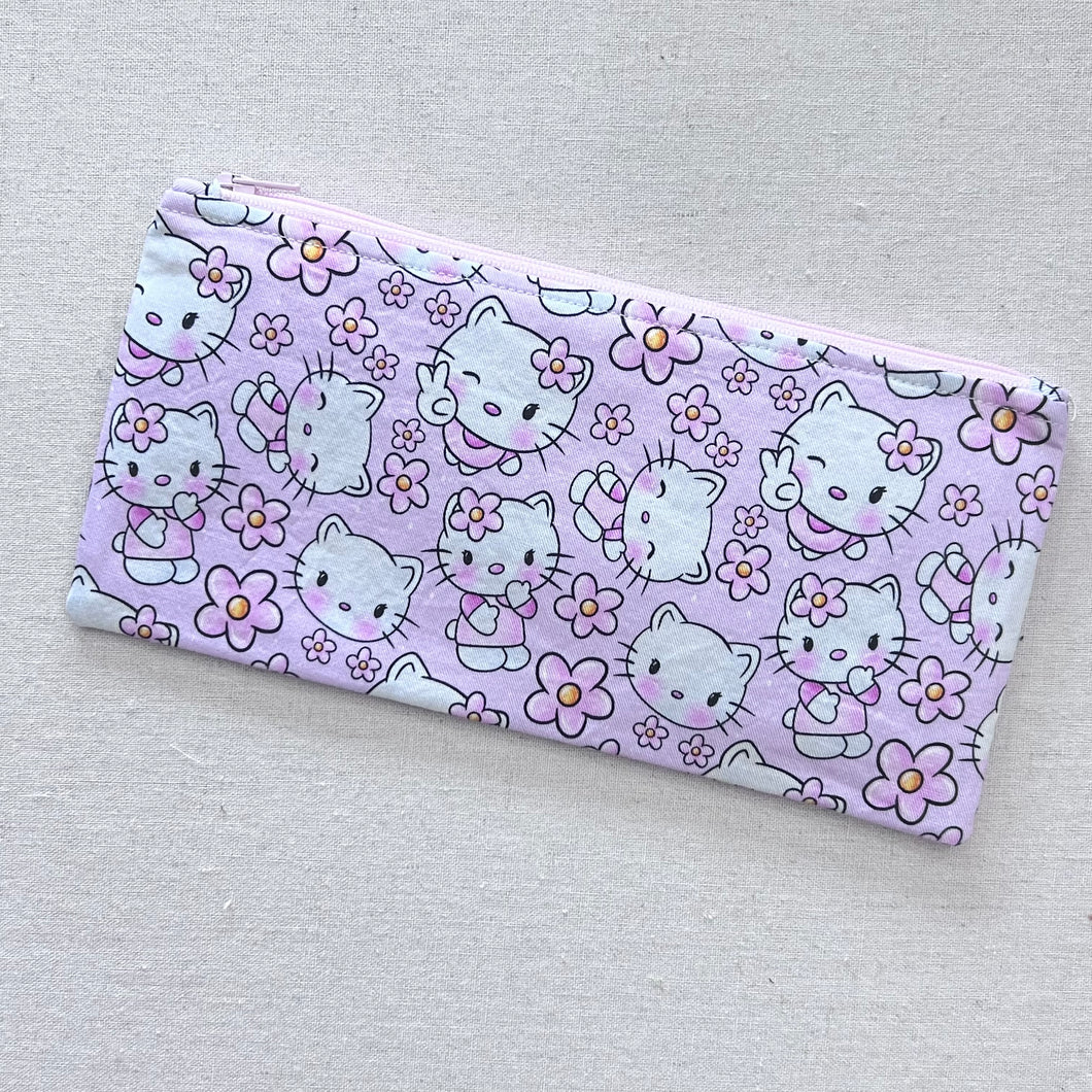 Pink Kitty Pencil Case