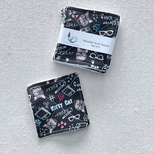Geeky Kitty Reusable Facial Squares