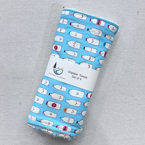 Smiling Milk Unpaper Towels - Set of 4