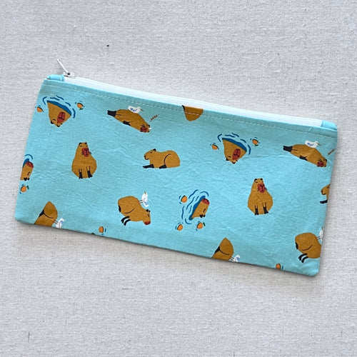 Capybara on Mint Pencil Case