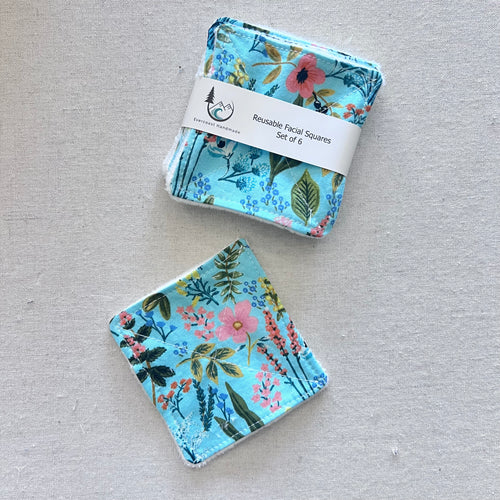 Mint Herb Garden Reusable Facial Squares