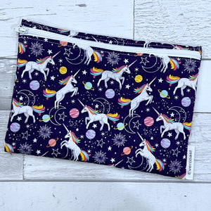 Purple Unicorn XL Bag/Makeup Bag